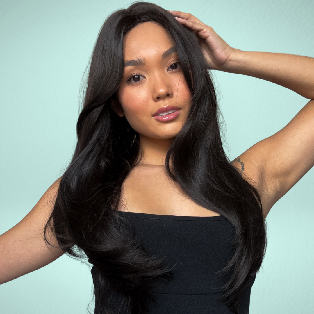 Cabelo Natural Ondulado com Franja para Mulheres - Gabi