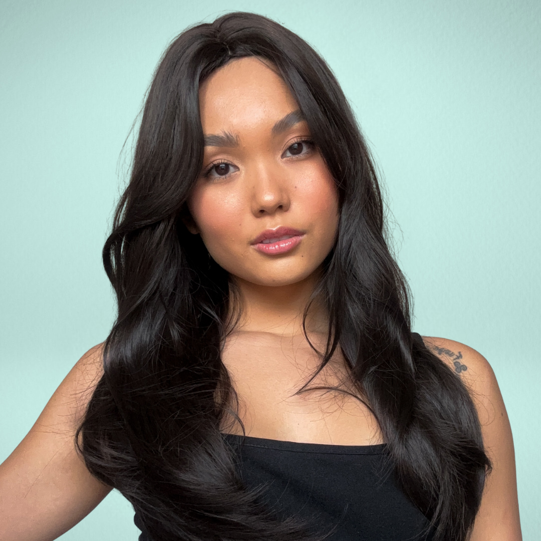 Cabelo Natural Ondulado com Franja para Mulheres - Gabi