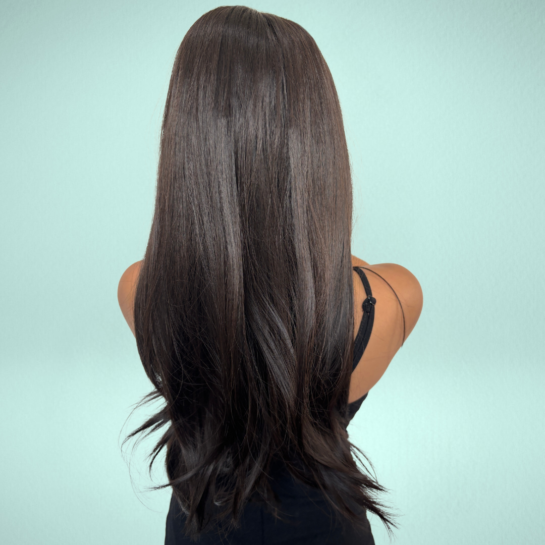 Cabelo Natural Ondulado com Franja para Mulheres - Gabi