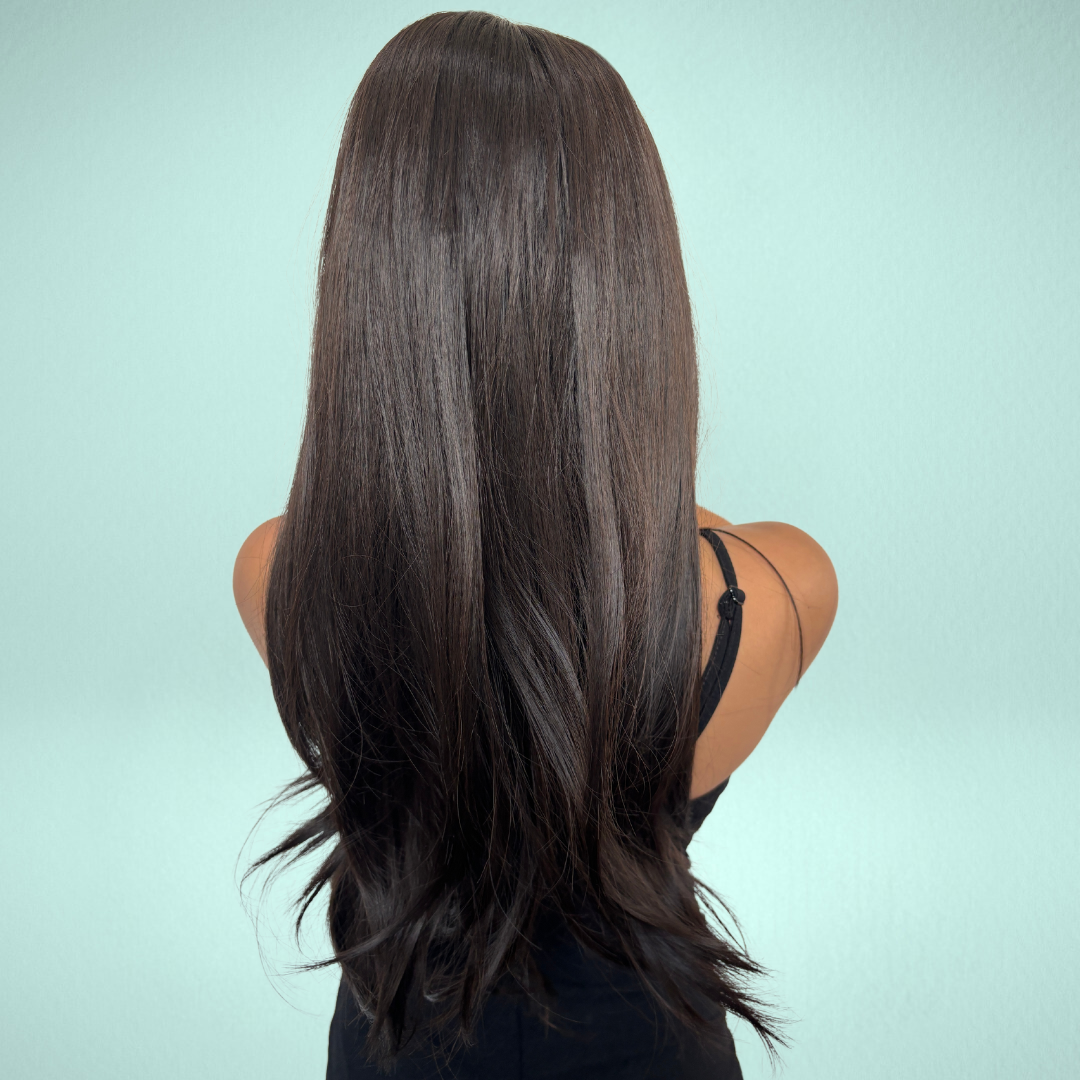 Cabelo Natural Ondulado com Franja para Mulheres  - Gabi